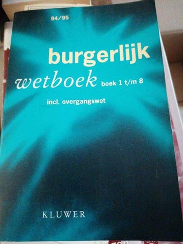 Pocket burgerlyk wetboek '94/'95, Verzenden, Gelezen