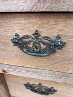 antiek eiken 3 ladenkast, 98 cm hoog, Antiek en Kunst