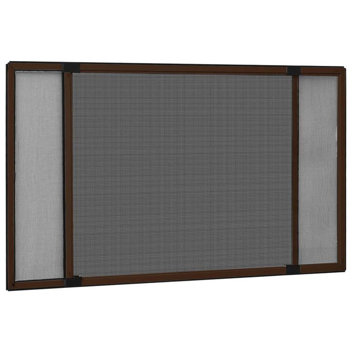 vidaXL Raamhor uitschuifbaar (100-193)x75 cm bruin, Huis en Inrichting, Stoffering | Gordijnen en Lamellen, Bruin, Nieuw, Verzenden