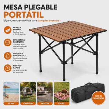 Compacte Klaptafel: Draagbaar, Stevig en Snel Opvouwbaar, Verzenden, Nieuw