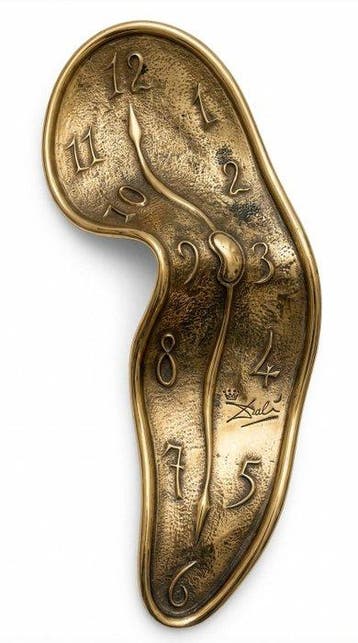 Salvador Dali (1904-1989) - sculptuur, Montre molle (melting, Antiek en Kunst