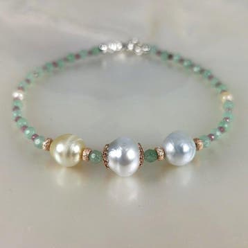 Zonder minimumprijs - Armband Zilver Parel - Parel -, Nieuw