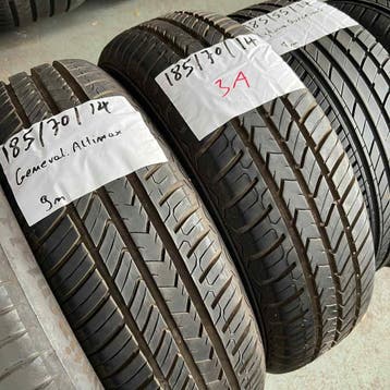 2 x General 185-70-14 Zomerbanden 9mm, 14 inch, Gebruikt, Band(en), Personenwagen