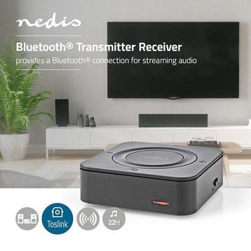 Nedis Bluetooth Zender / Ontvanger - Input: 1x AUX / 1x SPDI, Verzenden, Zo goed als nieuw