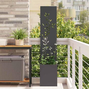 vidaXL Tuin Privacy Screen Zwart 32 x 32 x 150 cm, Verzenden, Nieuw