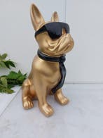 Beeld, French bulldog with tie and sunglasses - 40 cm -