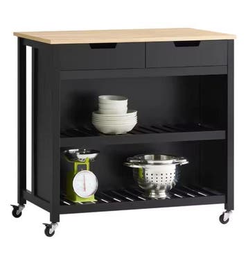 Mobiel Keukeneiland met 2 Lades en Planken – 98×94×58 cm, Verzenden, Nieuw