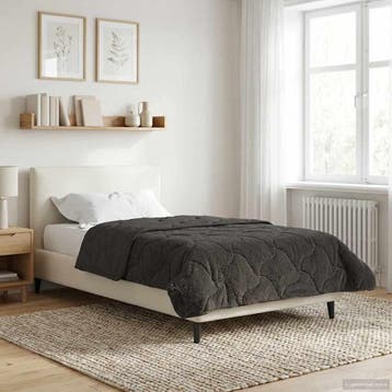 vidaXL Zomer Dekbed 135 x 200 cm Zomer Antraciet Ademend, Verzenden, Nieuw