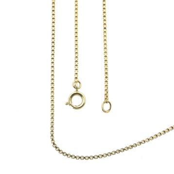 Gouden Venetiaanse schakel ketting, Ophalen of Verzenden, Gebruikt, Goud, Goud