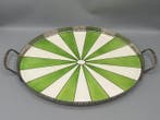 Dienblad - Metaal, Keramiek - Art Deco dienblad