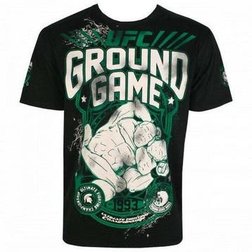 UFC Ground Game T-shirts Zwart Zwart Groen, Ophalen of Verzenden, Nieuw