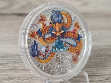 Australië. 1 Dollar 2024 Lunar III, Year of the Dragon