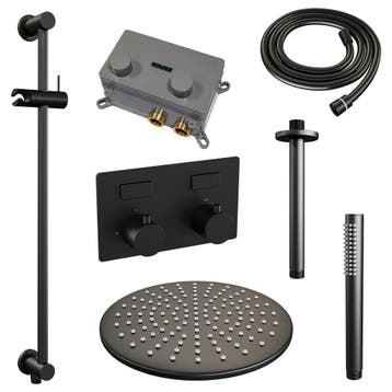 Brauer Black Edition Thermostatische Regendoucheset Inbouw -, Ophalen of Verzenden, Nieuw