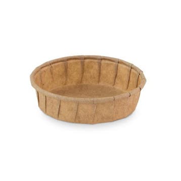 Sier Papieren Bakje Rond Bruin Ø6x1,5cm 200st., Verzenden, Nieuw