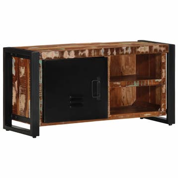 vidaXL Tv-meubel 80x30x40 cm massief hout gerecycled, Verzenden, Nieuw, Overige houtsoorten