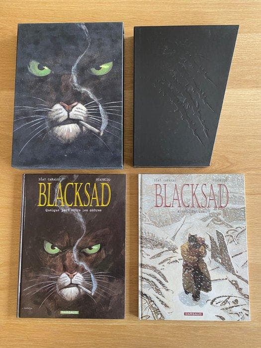 Blacksad T1 + T2 - 2x C + coffret velours - 2 Album - Eerste, Boeken, Stripboeken