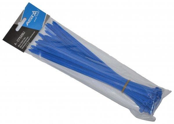 Kabelbinders Blauw - 5 X 250 Mm - Tiewraps - Tieraps - 50 De, Auto diversen, Autogereedschap, Nieuw, Ophalen of Verzenden