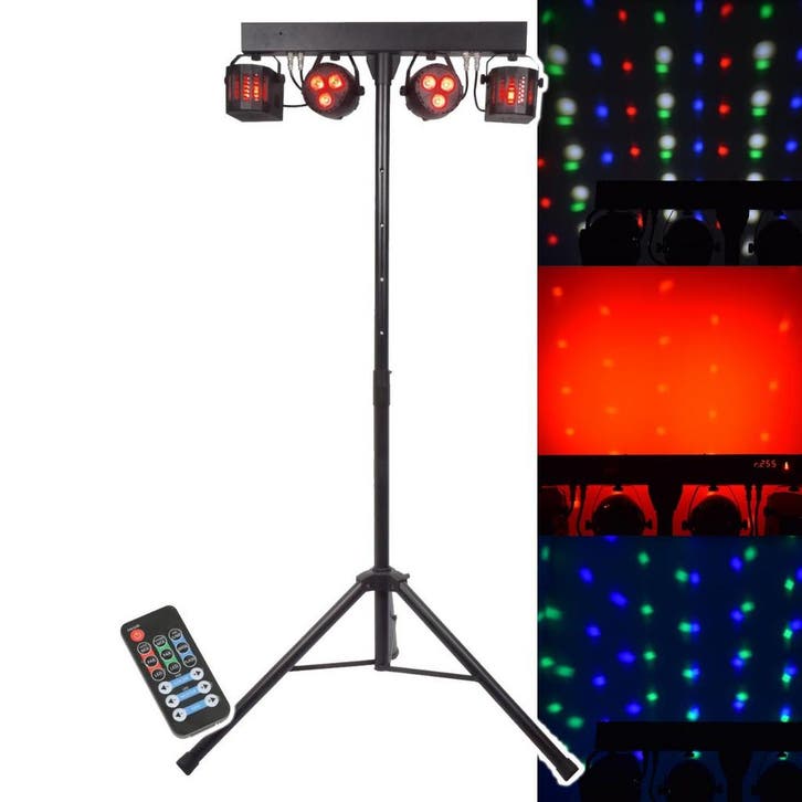 Qtx Oplaadbare LED Derby & Par Bar Statief, Muziek en Instrumenten, Licht en Laser, Overige typen, Nieuw, Verzenden