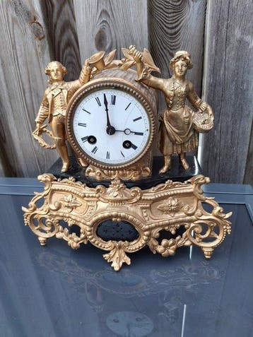 Figurale pendule - Antiek Legering - Sammac - 1900-1910 -