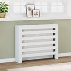 vidaXL Radiatorombouw 104x20x82 cm bewerkt hout wit, Doe-het-zelf en Verbouw, Verwarming en Radiatoren, Verzenden, Nieuw