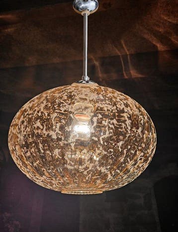Kramer Leuchten - Plafondlamp - iriserend amberkleurig