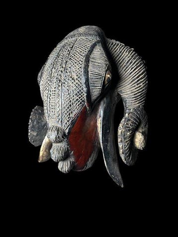 Masque-52cm - Baule - Ivoorkust (Zonder minimumprijs)