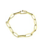 Gouden closed forever armband (Schakelarmband), Sieraden, Tassen en Uiterlijk, Armbanden, Ophalen of Verzenden, Gebruikt, Overige kleuren