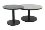 Canto ronde loungetafel set - Royal Grey/Keramiek, Verzenden, Nieuw, Overige materialen