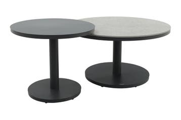 Canto ronde loungetafel set - Royal Grey/Keramiek, Verzenden, Nieuw, Overige materialen