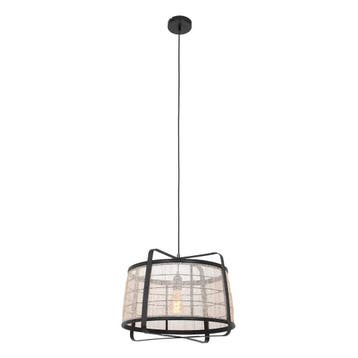 2dekans | Anne Lighting - hanglamp - Capos - zwart - hout, Ophalen of Verzenden, Zo goed als nieuw