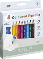 Little Dutch - Houten Kleurpotloden (8 stuks) | Bambolino, Verzenden, Nieuw