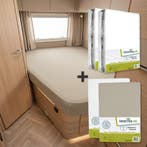 Textielpakket Frans bed - 2 moltons met 2 hoeslakens - links, Eenpersoons, Verzenden, Nieuw, Wit