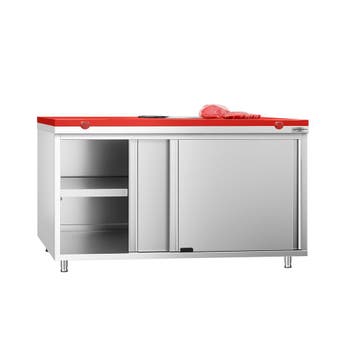 GGM Gastro | Gesloten RVS werktafel PREMIUM - 1600x600mm - |, Verzenden, Nieuw in verpakking, Meubilair