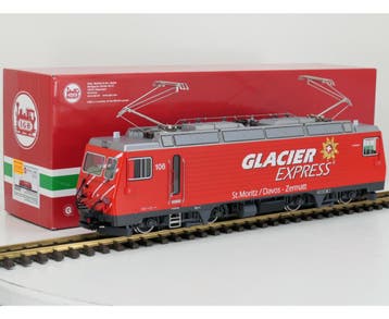 LGB 23101 Elektrolokomotive HGe 4/4 II Glacier Express, Hobby en Vrije tijd, Gebruikt, Overige typen, Ophalen of Verzenden, LGB