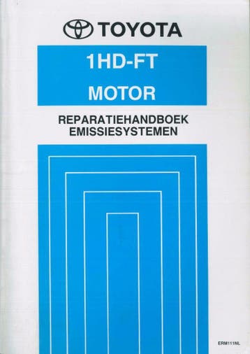 1995 Toyota 1HD-FT Motor Reparatiehandboek Emissiesystemen, Verzenden