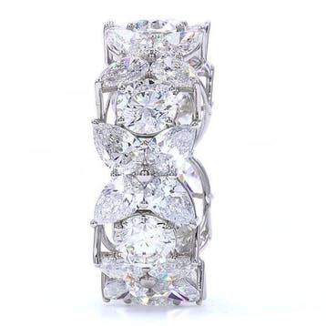 Ring Platina - 10.16ct. tw. Diamant (Lab-grown) - Diamant, Nieuw