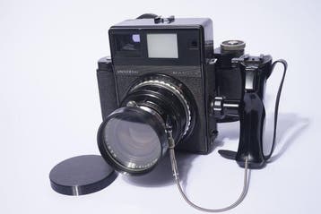 Mamiya Universal con obiettivo Sekor 100/2,8 e dorso per, Nieuw