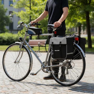 Set fietstas George en frametas, waterafstotend, Verzenden, Nieuw