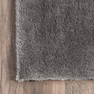 2dekans | Flycarpets Solid Hoogpolig & Wasbaar Effen, Ophalen of Verzenden, Zo goed als nieuw, Grijs
