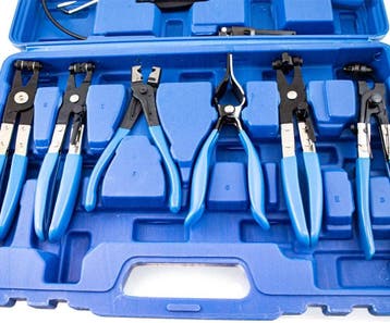 9-delige slangklem tangen set 18-54 mm, Verzenden, Nieuw