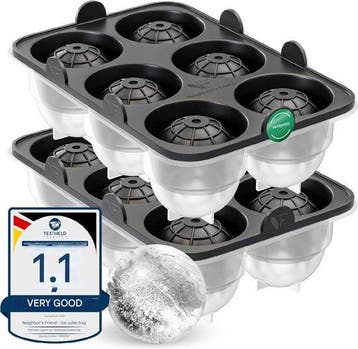 2dekans | IJsblokjesvorm Set van 12 – Ronde Silicone XXL, Ophalen of Verzenden, Zo goed als nieuw