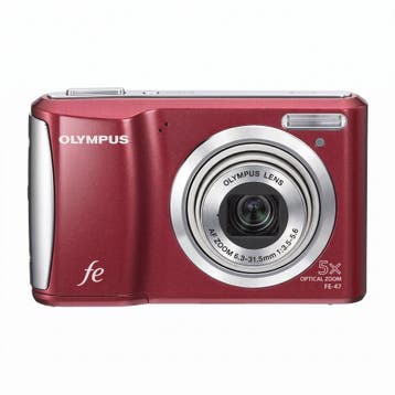 Olympus FE-47 Digitale Compact Camera - Rood, Verzenden, Zo goed als nieuw