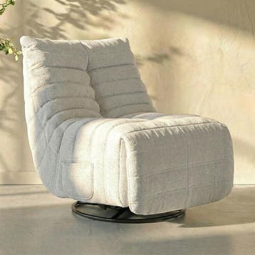 *WOONWINKEL* Retro Relaxfauteuil Beige, Verzenden