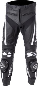 MUGENRACE RBRS-1 Zwart Witte Leren Broek, Motoren, Kleding | Motorkleding, Nieuw met kaartje, Broek | leer, MUGENRACE, Heren