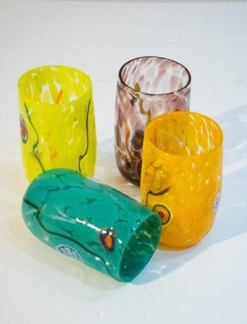 Ribes the Art of Glass - Maryana Iskra - Drinkset (4) -, Antiek en Kunst