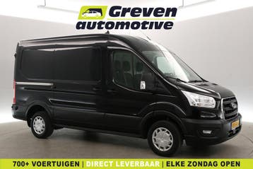 Ford Transit 2.0 TDCI L2H2, Stof, Gebruikt, Euro 6, Zwart