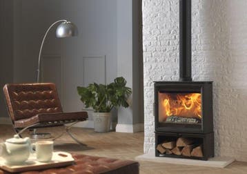 Charlton &amp; Jenrick Fireline Woodtec 5 kW gratis houtvak, Verzenden, Vrijstaand, Hout, Nieuw