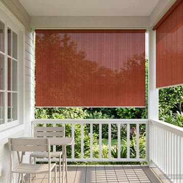 vidaXL Buitenrolgordijn 90% UV-blok Terracota 400 x 230 cm, Verzenden, Nieuw
