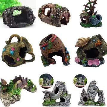 Aquarium Wijnvat Schuilgrot Decoratie voor Vissen Reptielen, Verzenden, Nieuw