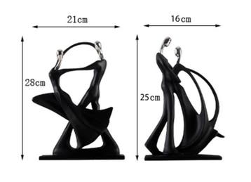 Dansend Koppel Decoratief Beeld | Moderne Resin Sculptuur, Verzenden, Nieuw in verpakking